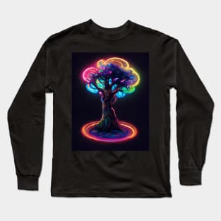 Cosmos Wishing Tree of Life and Dreams Long Sleeve T-Shirt